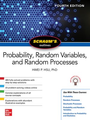 cover image of Schaum's Outline of Probability, Random Variables, and Random Processes